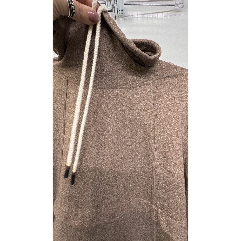 Women's Soft Knit‎ Hoodie Pullover Brown Heather Size L Super Comfy - Picture 6 of 8